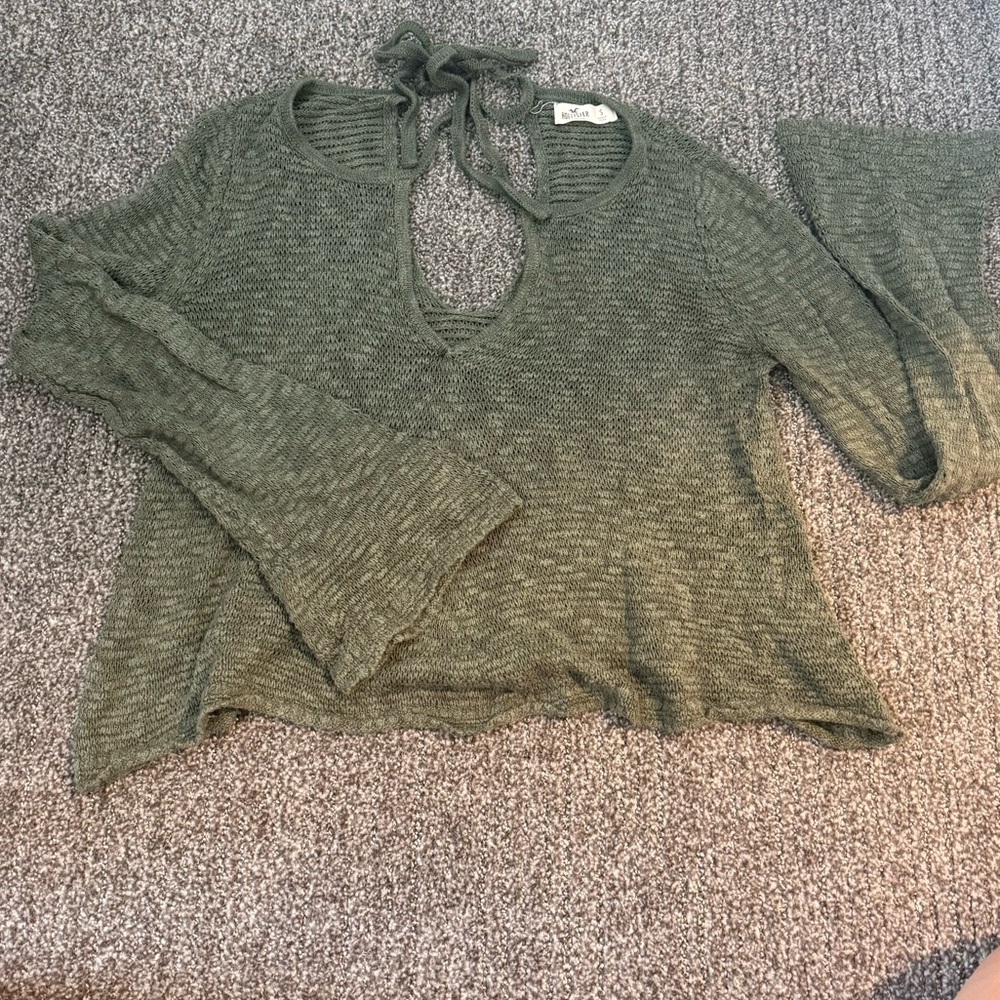 Green hollister sweater